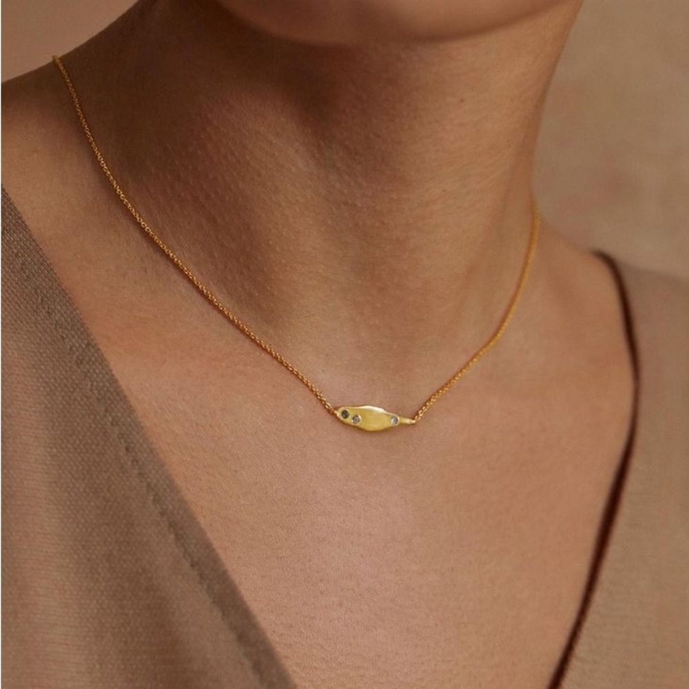 COPY - Monica Vinader Gold Vermeil Galaxy Diamond Necklace